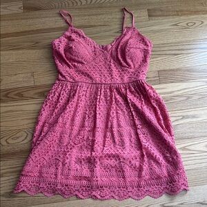 Francesca's Collections Pink Sleeveless Sundress